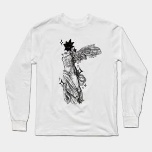 Starry Victory | Black Sticker Version Long Sleeve T-Shirt
